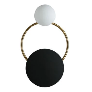 Nòdik Nwa sikilè minimalist koulwa lanp mi